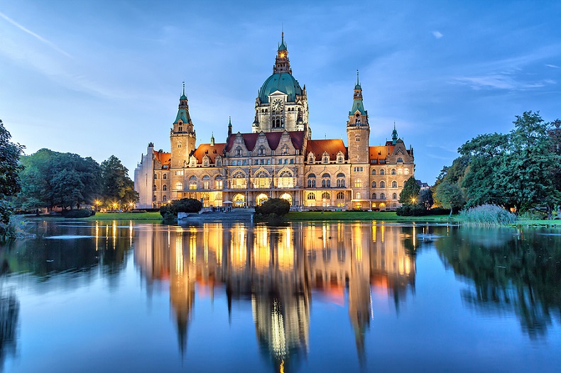 Hannover am Abend und Nachts