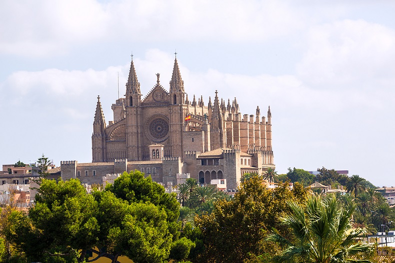 Palma de Mallorca - Besuch und Besichtigung der Kathedrale